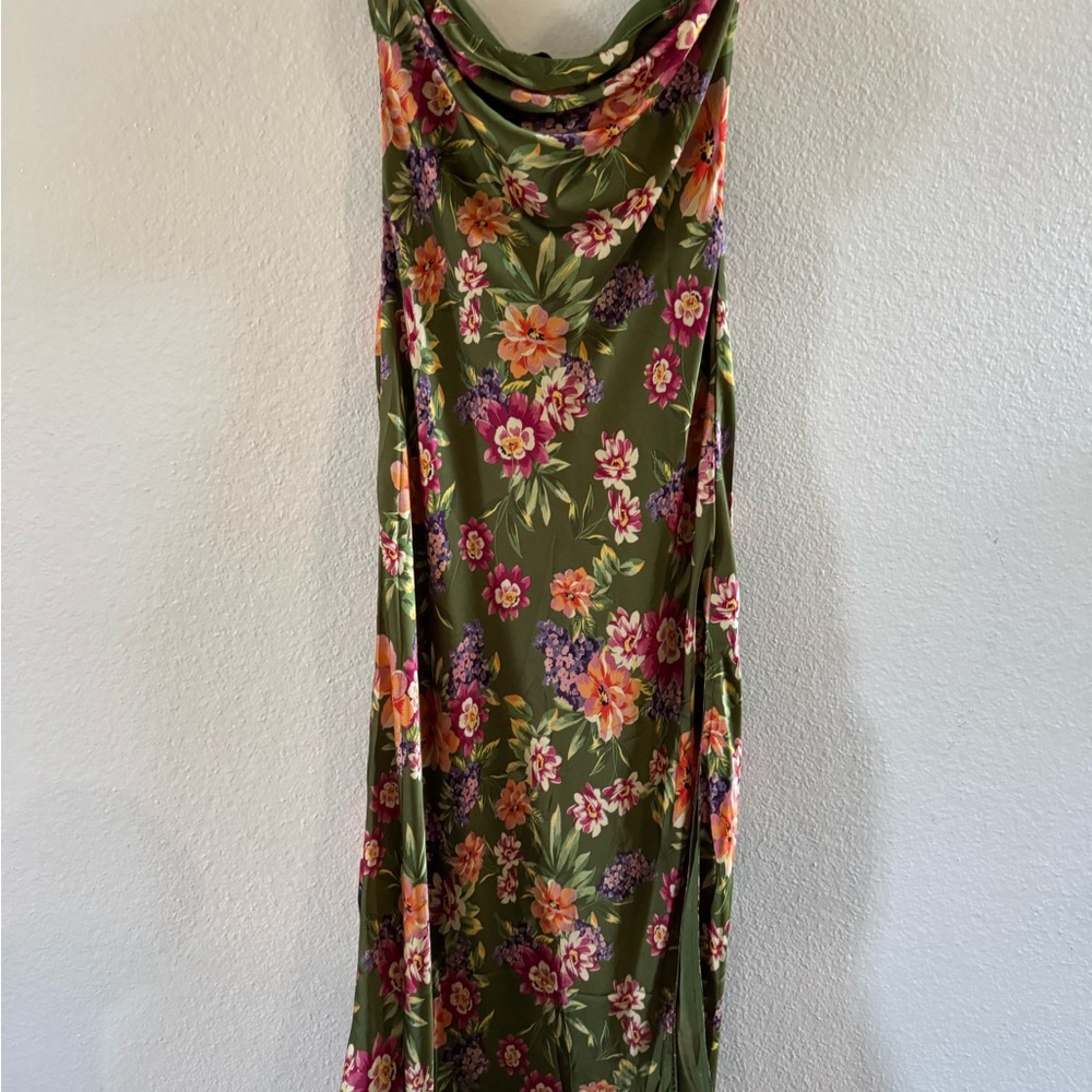 Dress Forum Floral Olive Maxi Dress
